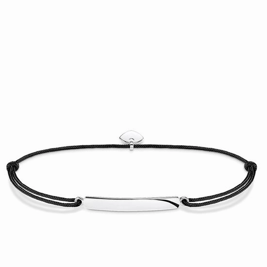 Thomas Sabo Little Secrets Sterling Silver Black Bar Bracelet
