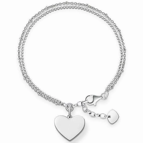 Thomas Sabo Love Bridge Sterling Silver Heart Bracelet