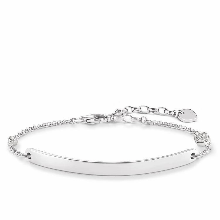 Thomas Sabo Love Bridge Sterling Silver White Zirconia Nazars Eye Bracelet D