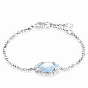 Thomas Sabo Milky Aquamarine Zirconia Bracelet