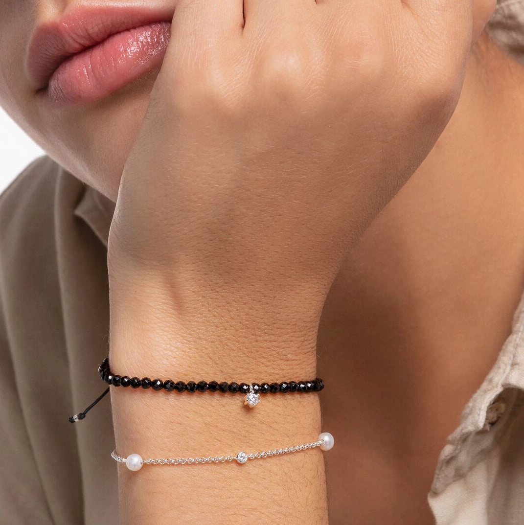 Thomas Sabo Pearl and White Stone bracelet