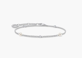 Thomas Sabo Pearl and White Stone bracelet