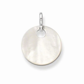 Thomas Sabo Pendant Silver & White Mother Of Pearl Round Disc