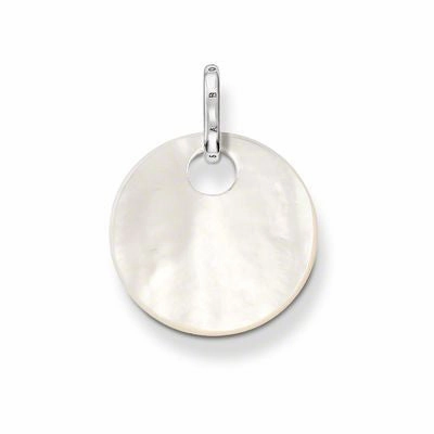 Thomas Sabo Pendant Silver & White Mother Of Pearl Round Disc