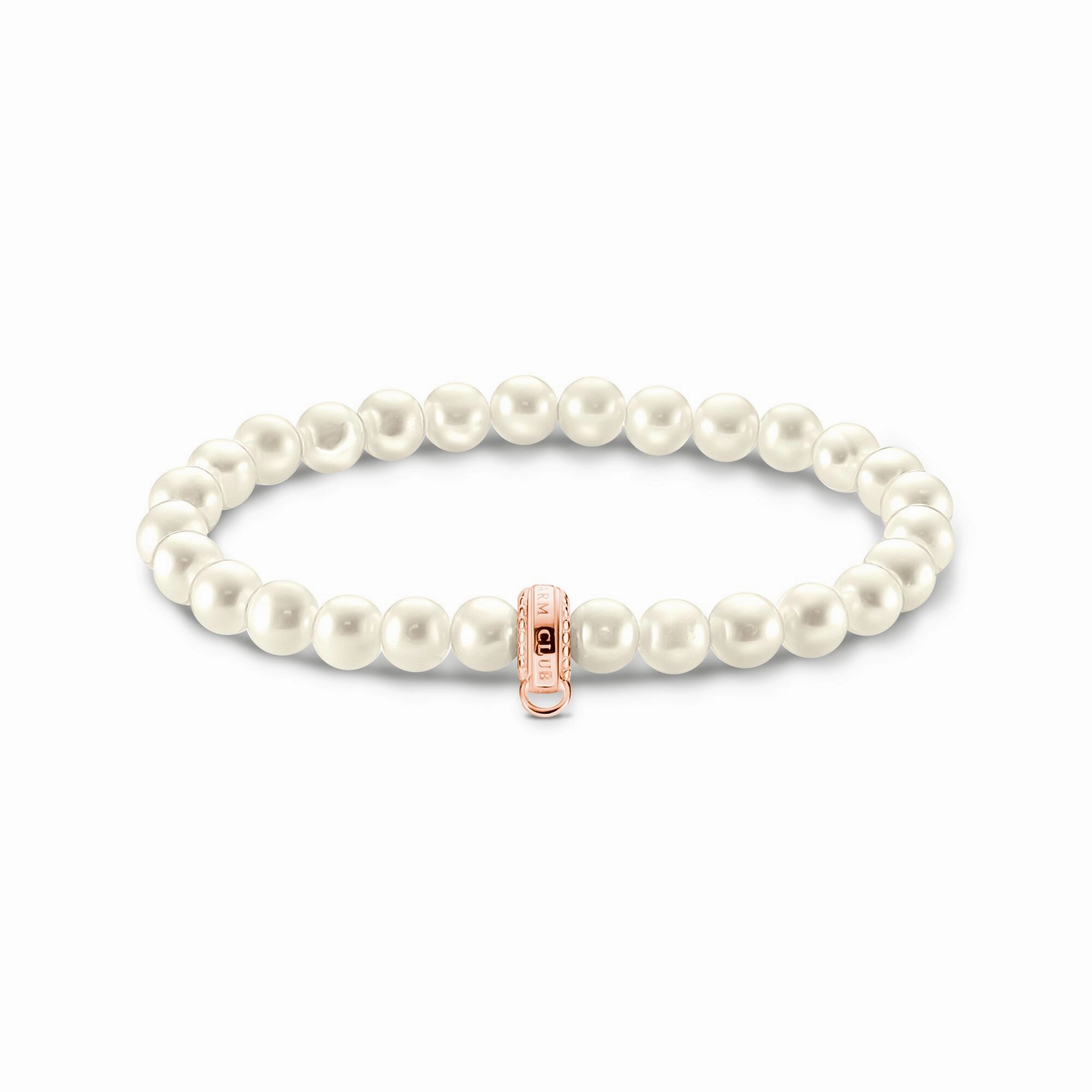Thomas Sabo Rose Gold Sterling Silver Pearl Bracelet D