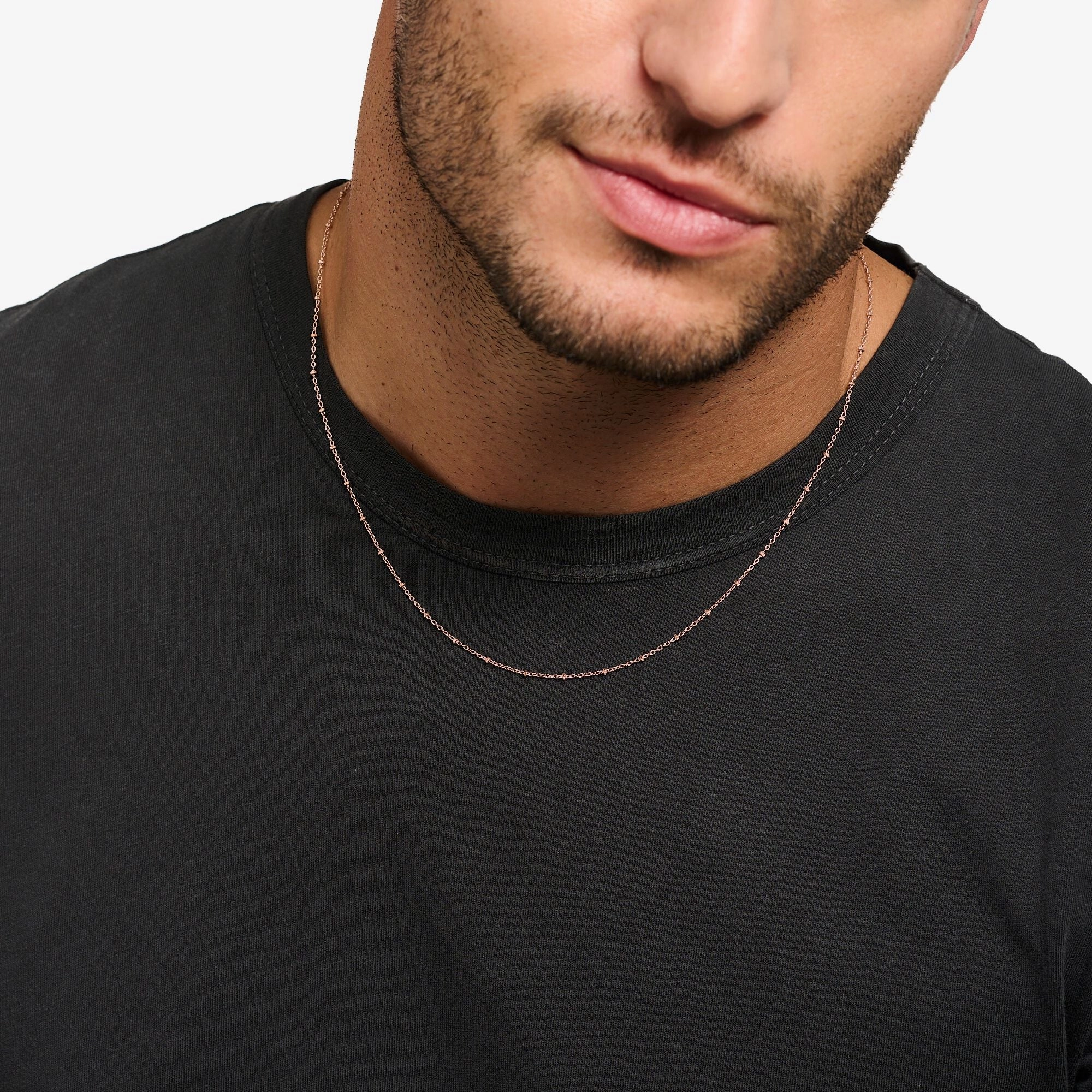 Thomas Sabo Round Rose Gold Belcher Chain