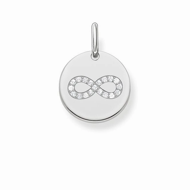 Thomas Sabo Silver Infinity Disc Pendant Charm