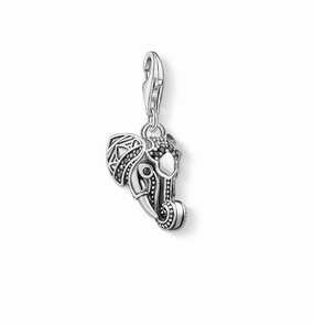 Thomas Sabo Silver Zirconia Elephant Charm Pendant