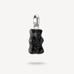 Thomas Sabo Sterling Silver Black Haribo Bear Connect Charm