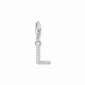 Thomas Sabo Sterling Silver Charmista CZ Letter "L" Charm