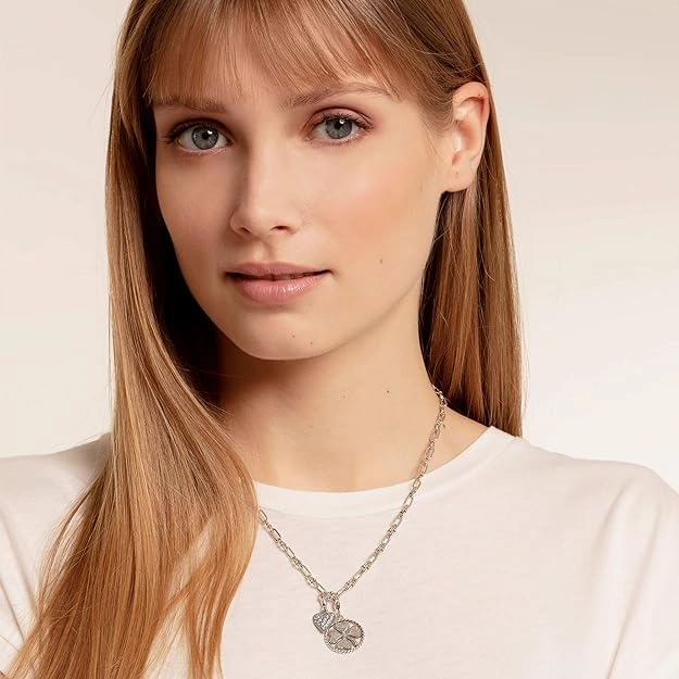Thomas Sabo Sterling Silver Cloverleaf Coin Pendant Charm