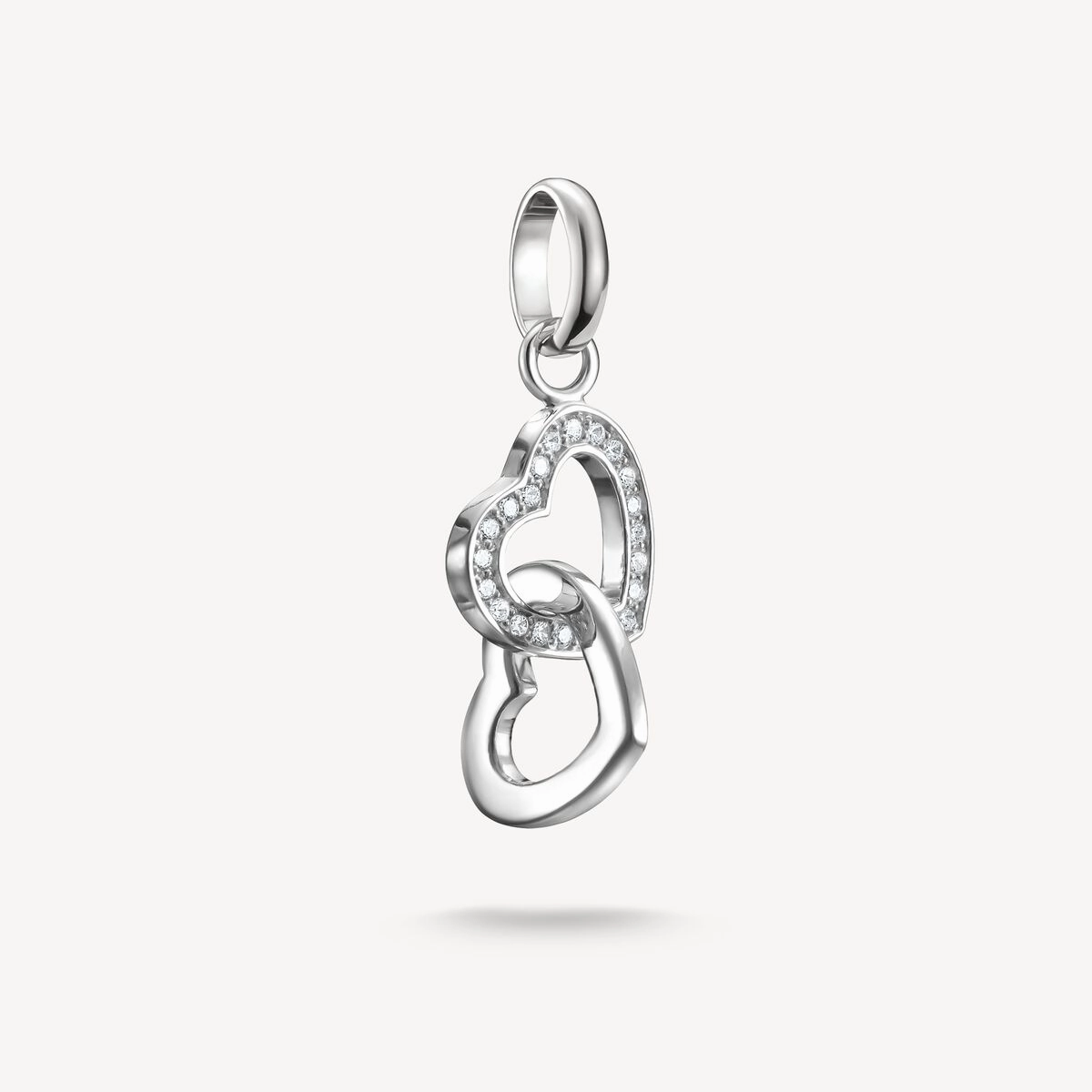Thomas Sabo Sterling Silver Intertwined Hearts Connect Charm
