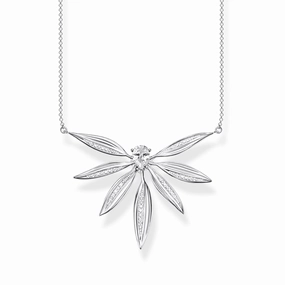 Thomas Sabo Sterling Silver Leaf Pendant Necklace