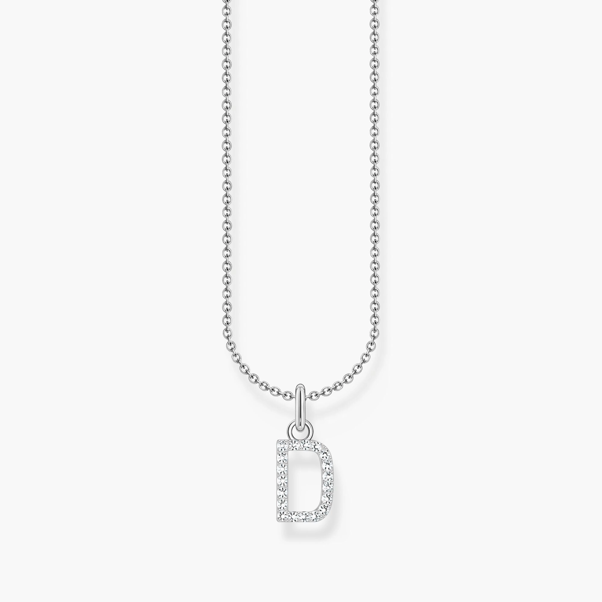 Thomas Sabo Sterling Silver Letter D Necklace