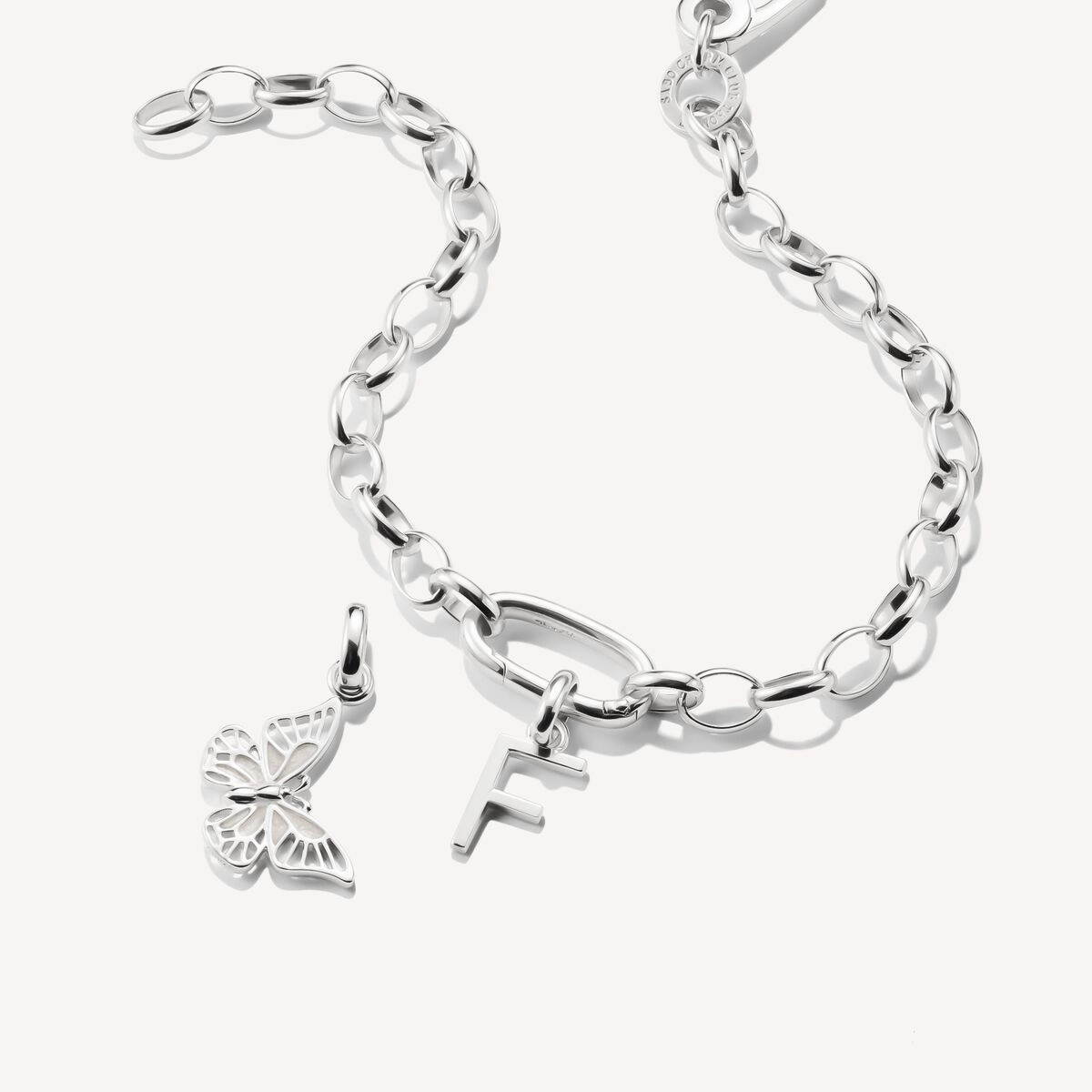 Thomas Sabo Sterling Silver Letter F Connect Charm