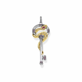 Thomas Sabo Sterling Silver Magic Garden Snake Key Pendant