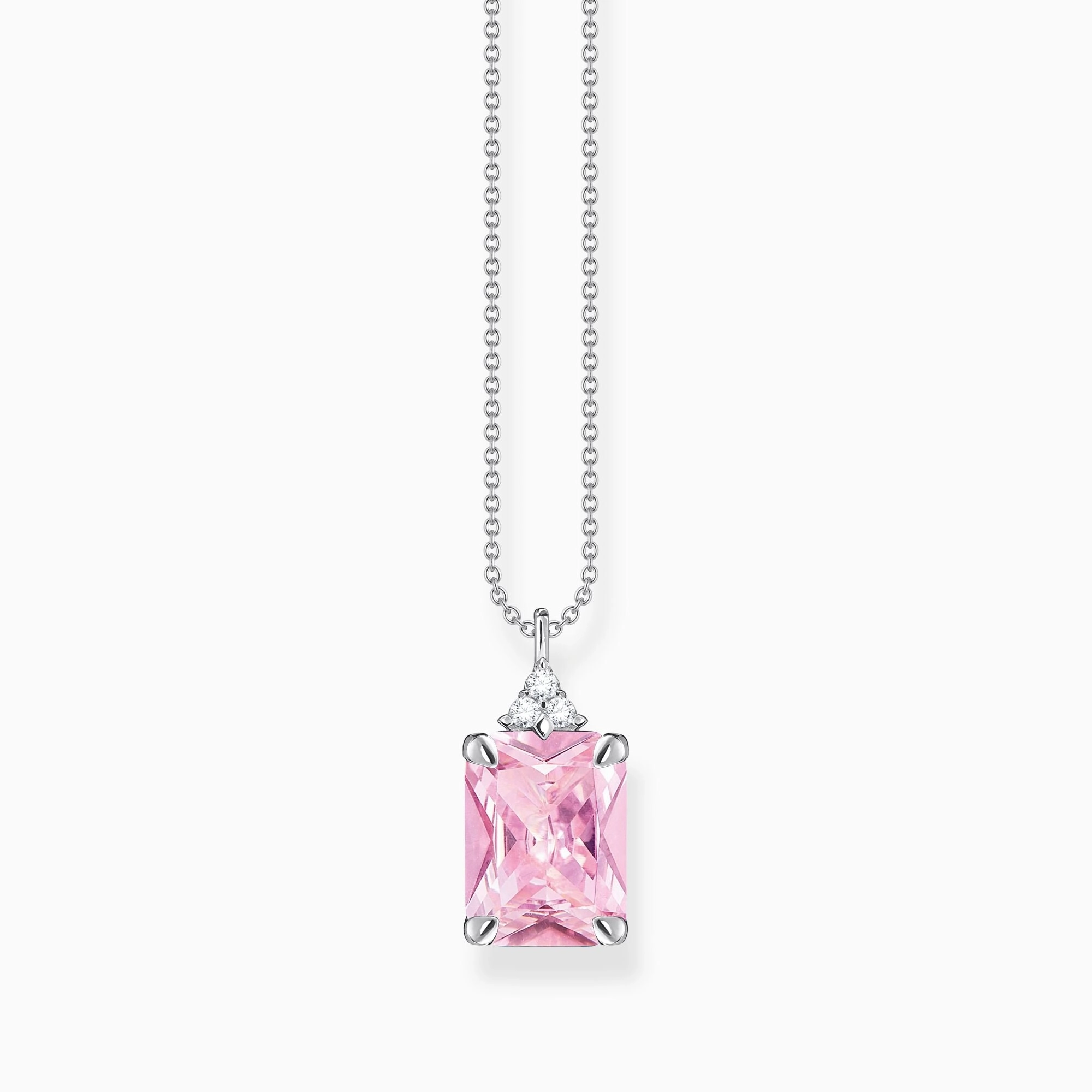 Thomas Sabo Sterling Silver Pink Stones Necklace