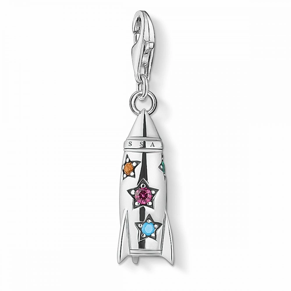 Thomas Sabo Sterling Silver Rocket Pendant Charm