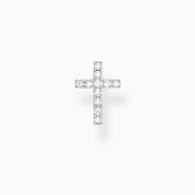 Thomas Sabo Sterling Silver Single Cross Stud Earrings