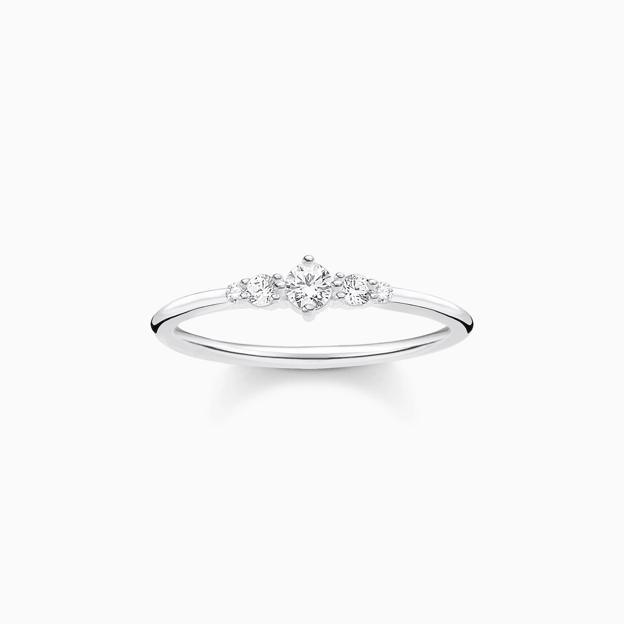 Thomas Sabo Sterling Silver White Stones Vintage Ring