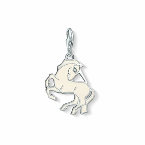 Thomas Sabo Sterling Silver Zirconia White Unicorn Pendant Charm