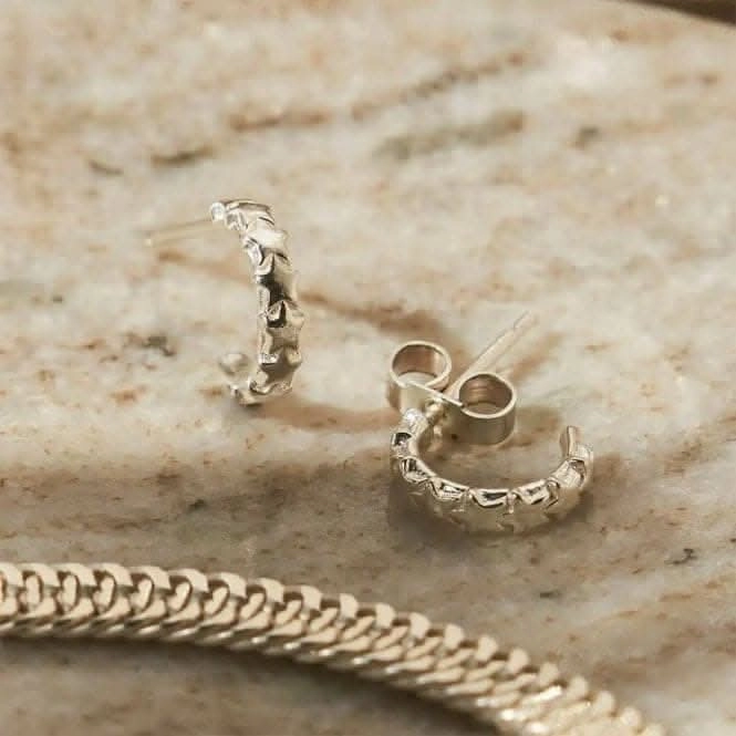 Tiny Multi Star Huggie Hoop Earrings SEH3320