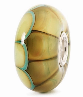 Trollbeads Bead Aqua Edge Pumpkin Silver