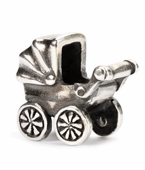 Trollbeads Bead Baby Buggy Silver