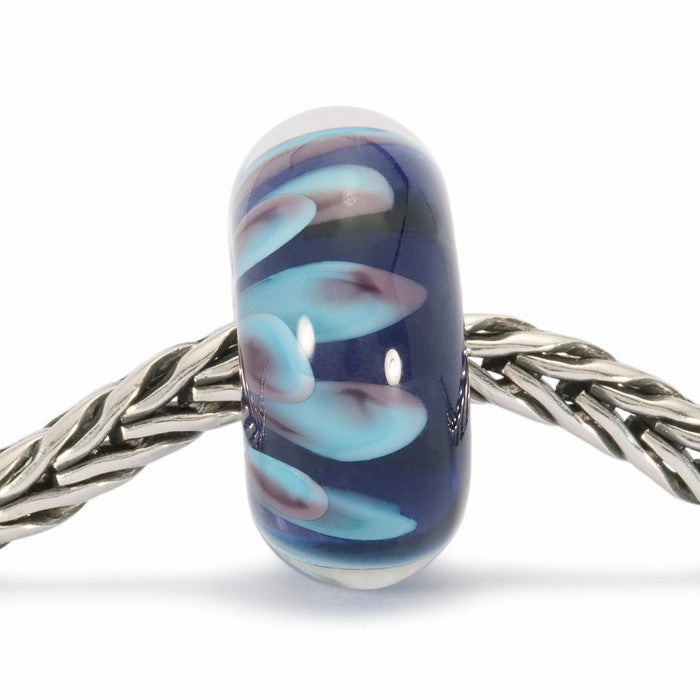 Trollbeads Bead Blue Petals Silver