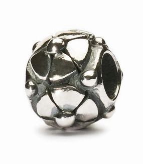 Trollbeads Bead Christmas Rose Silver