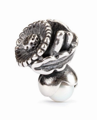 Trollbeads Bead Daisy of April Silver