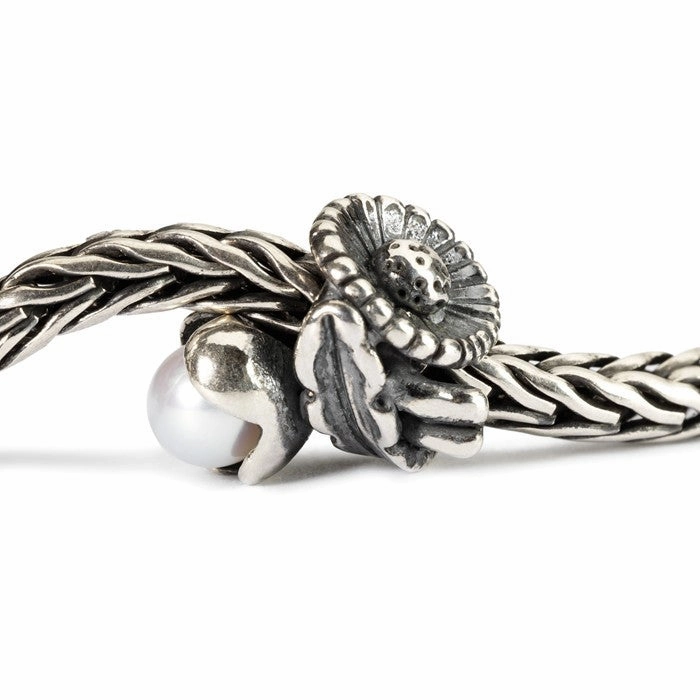 Trollbeads Bead Daisy of April Silver