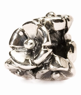 Trollbeads Bead Forget Me Not Silver
