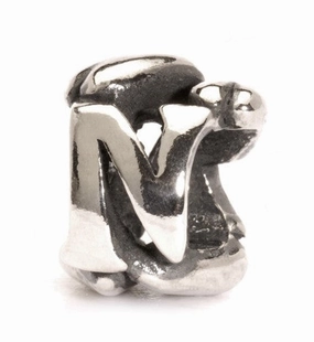 Trollbeads Bead Letter N Silver