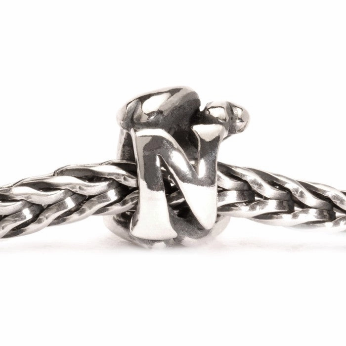 Trollbeads Bead Letter N Silver