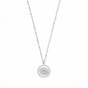 Twisted Rope Chain Flower Mandala Necklace SNTR3278