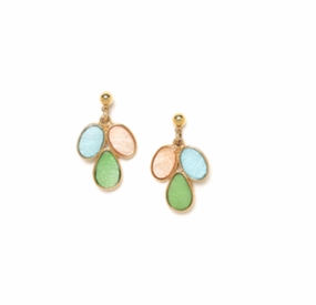 VICTOIRE oval top post earrings