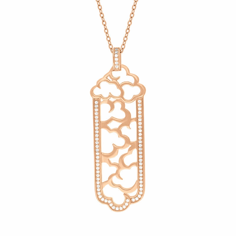 Vixi Jewellery Daydream Rose Gold Column Necklace D