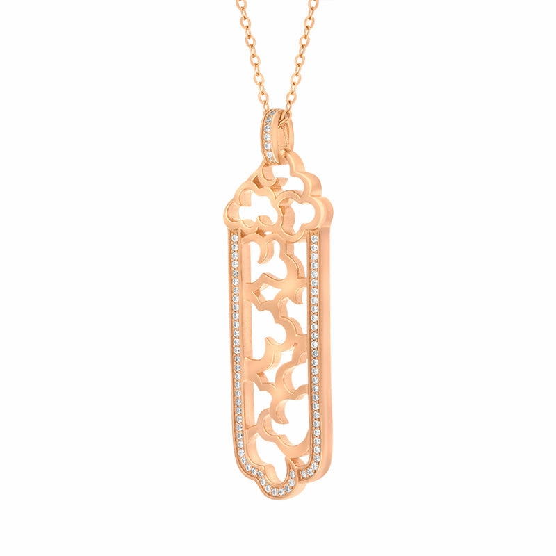 Vixi Jewellery Daydream Rose Gold Column Necklace D