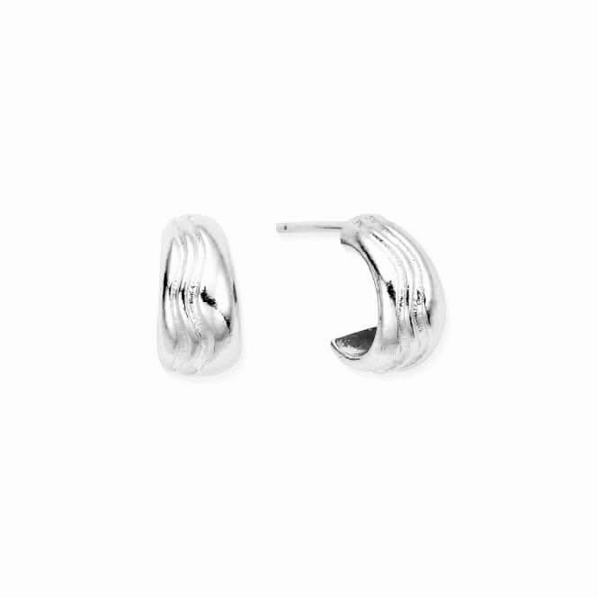 Waves Huggie Hoop Earrings SEH3324