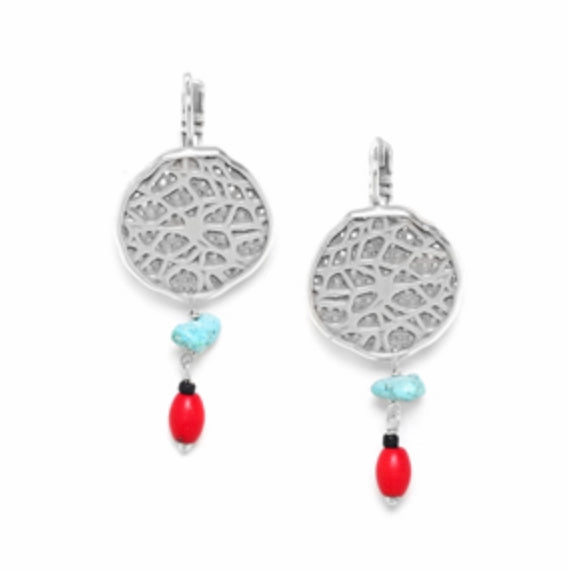 WINA Openwork Round French Hooks Earring