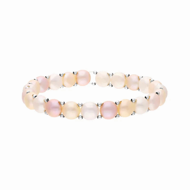 Yoko Pearls Freshwater Pearl Multi Coloured Pastel Bracelet D
