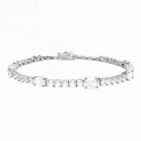 Zirconia Round & Oval Stones Bracelet B5329